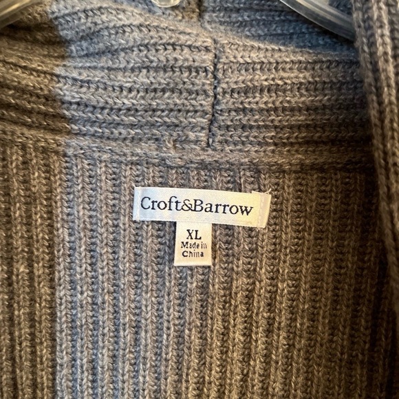 Gray Ribbed Cardigan - Picture 2 of 3